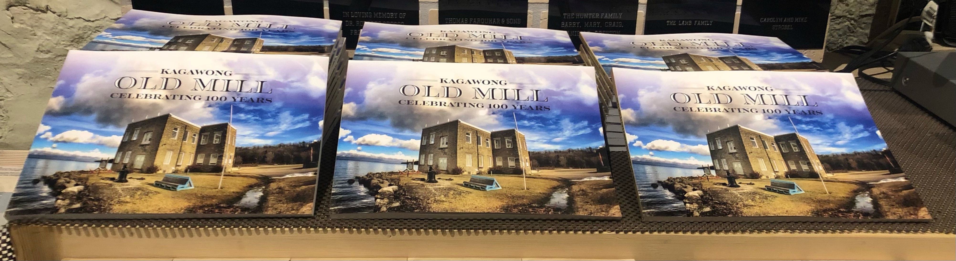 Breaking News!  The 100th Anniversary Old Mill book has arrived and is on sale at the Old Mill Heritage Centre and at the Kagawong Market.