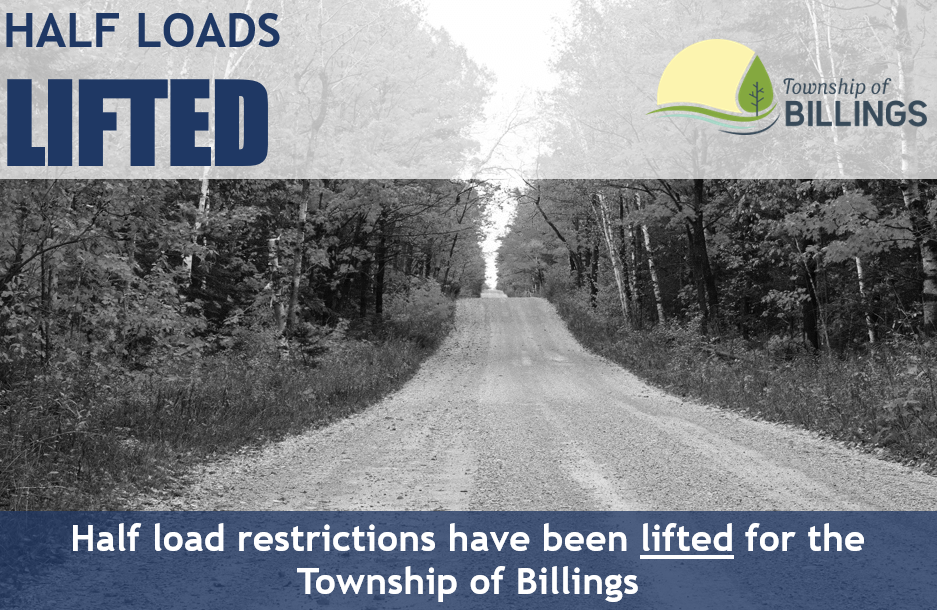 Half Load Restrictions - LIFTED